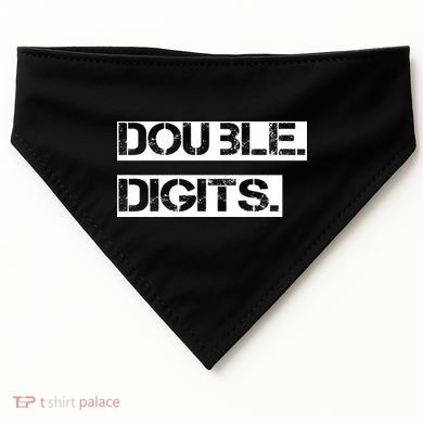 Double Digits 10th Birthday For A Cool 10 Year Old Kid USA-Made Doggie Bandana