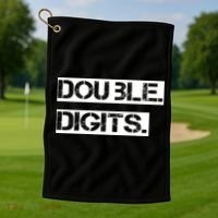 Double Digits 10th Birthday For A Cool 10 Year Old Kid Golf Towel thumb 1