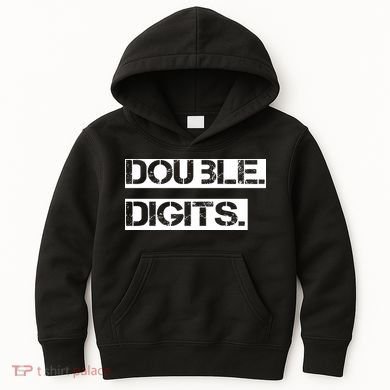 Double Digits 10th Birthday For A Cool 10 Year Old Kid Kids Hoodie