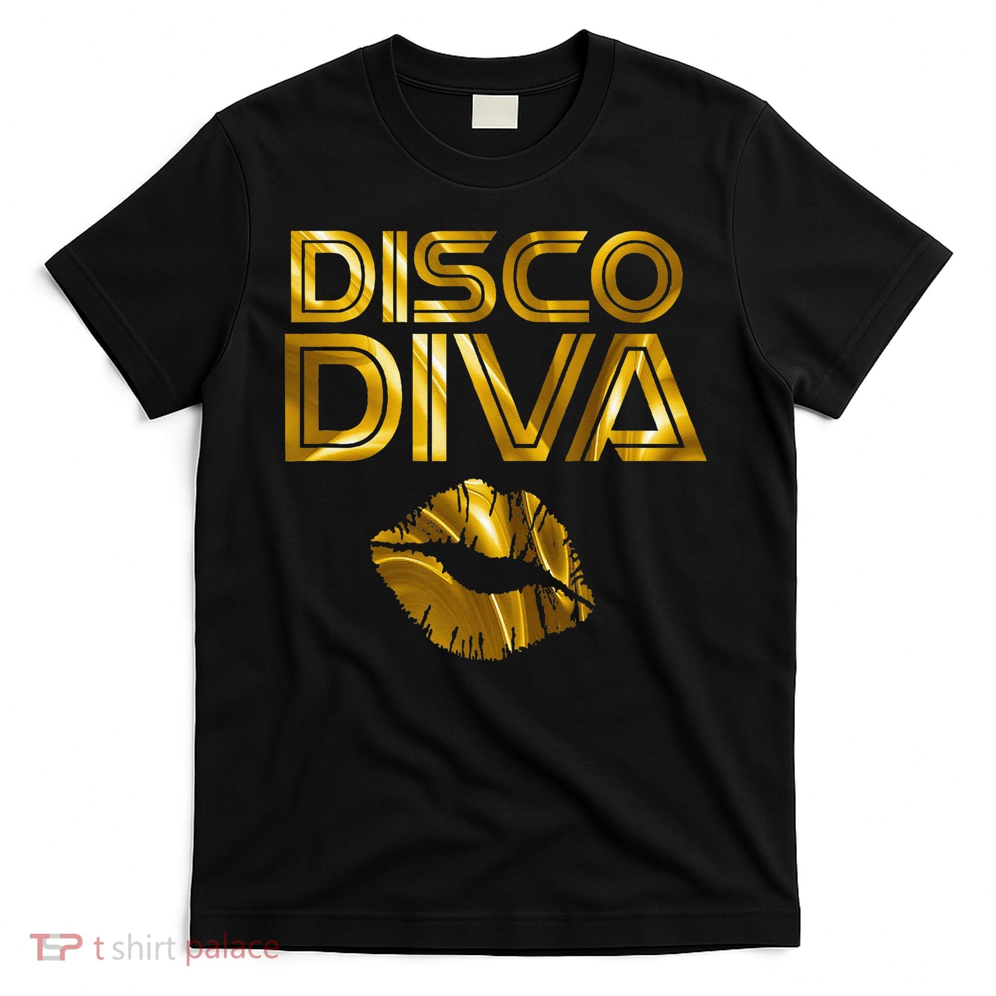 Disco Diva 60s 70s 80s Costume Party Wear Outfit T-Shirt