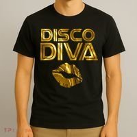 Disco Diva 60s 70s 80s Costume Party Wear Outfit T-Shirt thumb 3