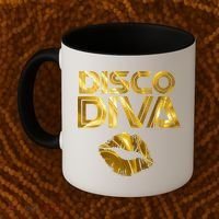 Disco Diva 60s 70s 80s Costume Party Wear Outfit Coffee Mug thumb 2
