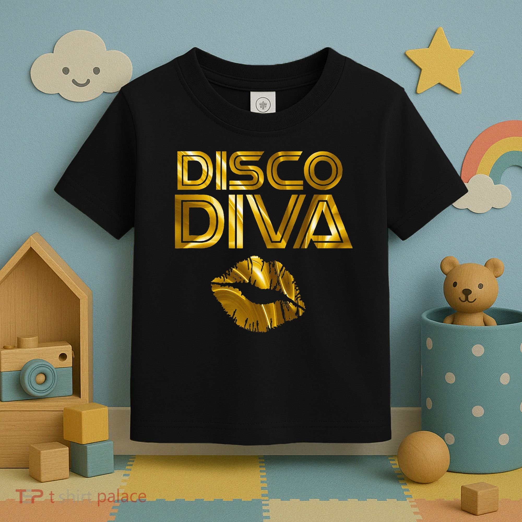 Disco Diva 60s 70s 80s Costume Party Wear Outfit Toddler T-Shirt