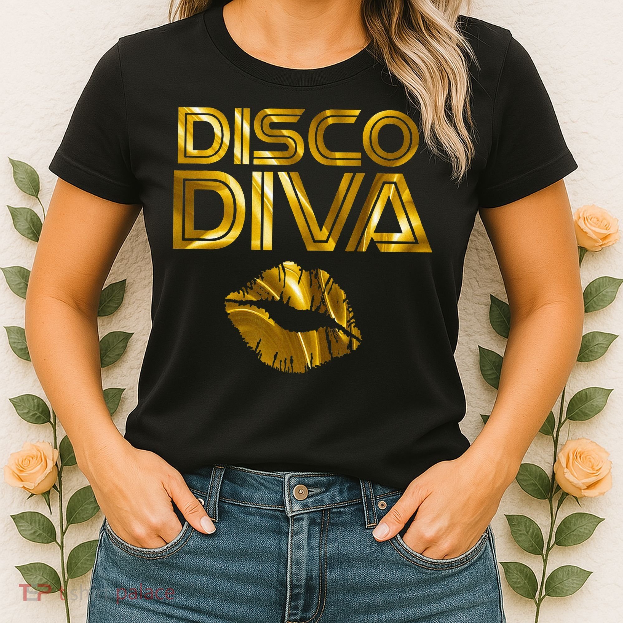 Disco Diva 60s 70s 80s Costume Party Wear Outfit Women's T-Shirt