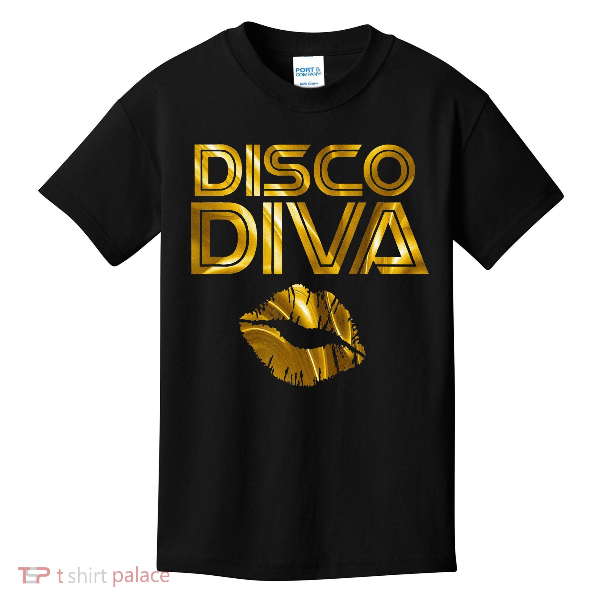 Disco Diva 60s 70s 80s Costume Party Wear Outfit Kids T-Shirt