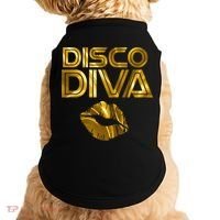 Disco Diva | 60s 70s 80s Costume Party Wear Outfit Tshirt Doggie Tank thumb 0