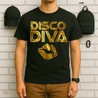 Disco Diva | 60s 70s 80s Costume Party Wear Outfit Tshirt T-Shirt thumb 6