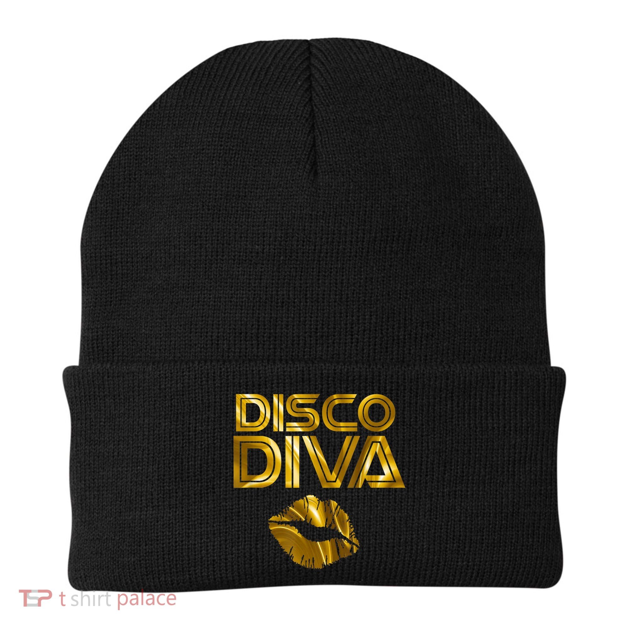 Disco Diva | 60s 70s 80s Costume Party Wear Outfit Tshirt Beanie