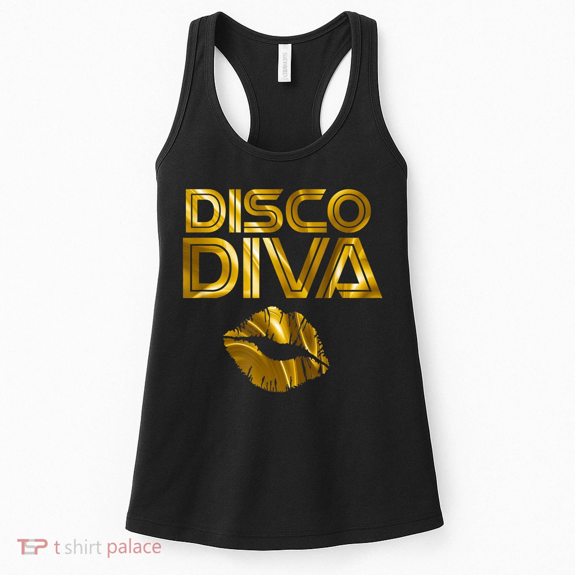Disco Diva | 60s 70s 80s Costume Party Wear Outfit Tshirt Women's Tank Top