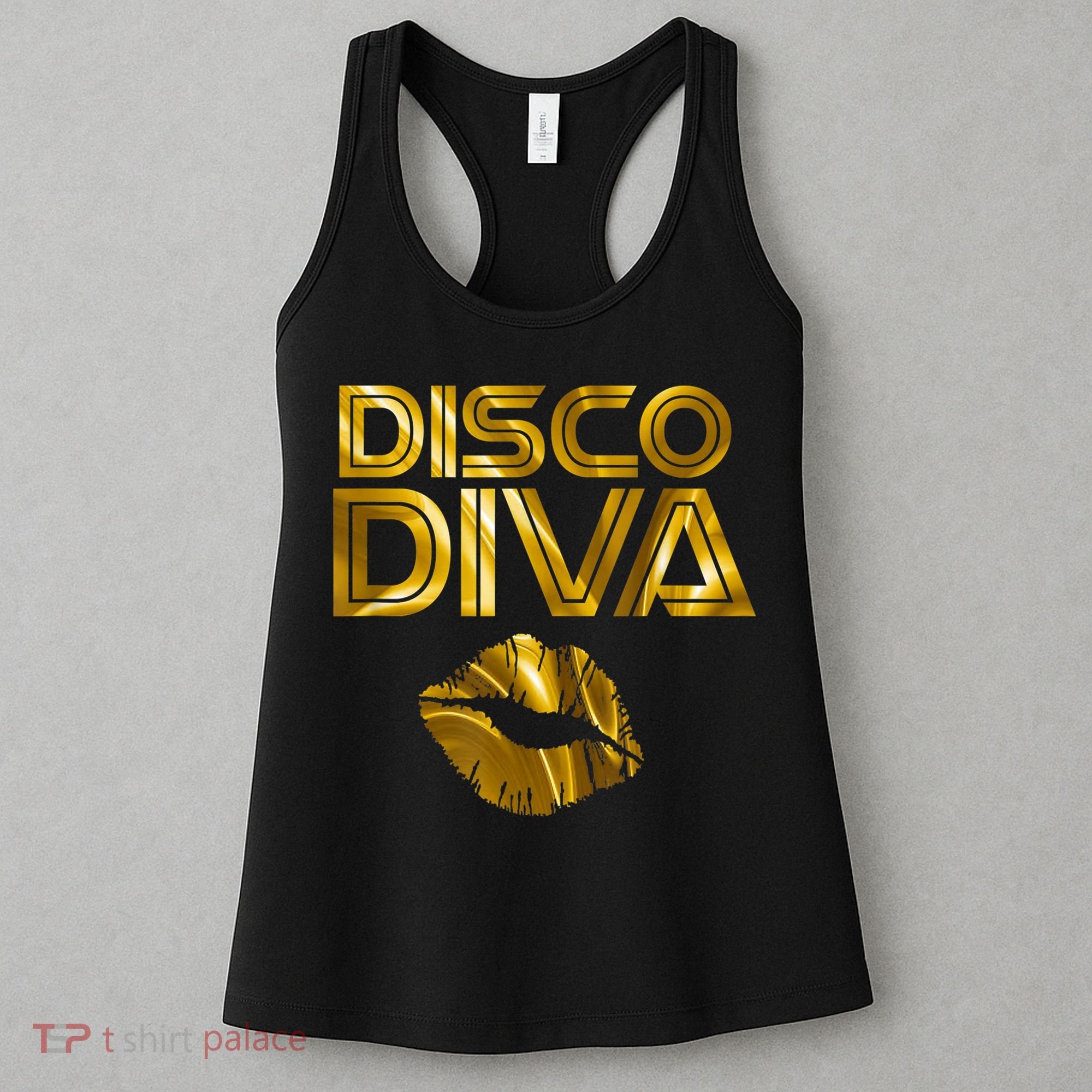 Disco Diva | 60s 70s 80s Costume Party Wear Outfit Tshirt Women's Tank Top