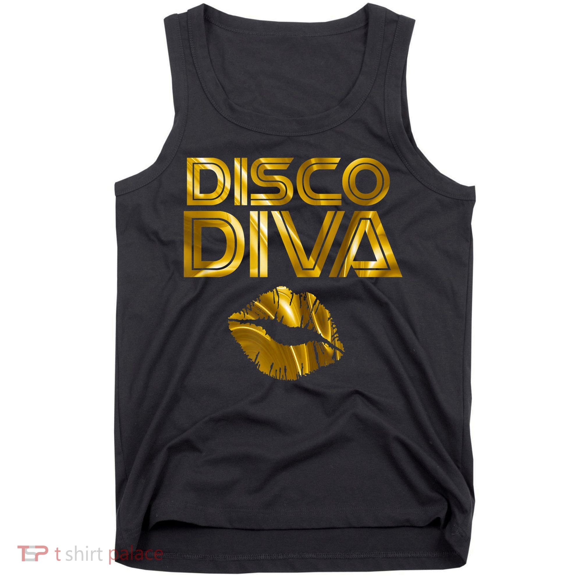 Disco Diva | 60s 70s 80s Costume Party Wear Outfit Tshirt Tank Top