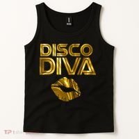 Disco Diva | 60s 70s 80s Costume Party Wear Outfit Tshirt Tank Top thumb 2