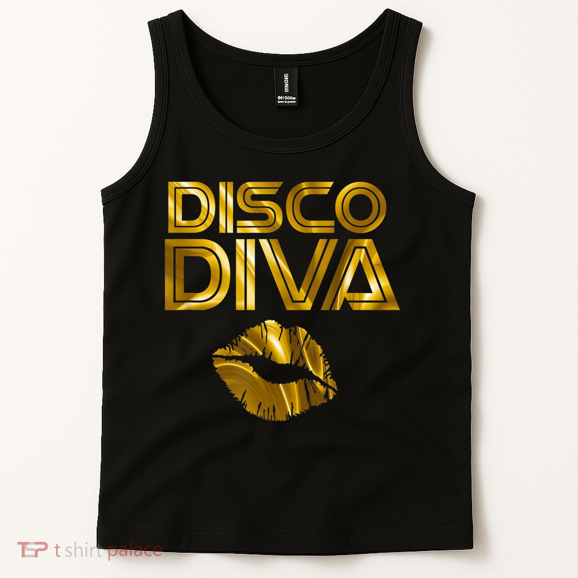 Disco Diva | 60s 70s 80s Costume Party Wear Outfit Tshirt Tank Top