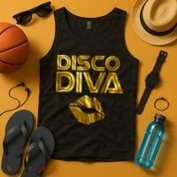 Disco Diva | 60s 70s 80s Costume Party Wear Outfit Tshirt Tank Top thumb 4