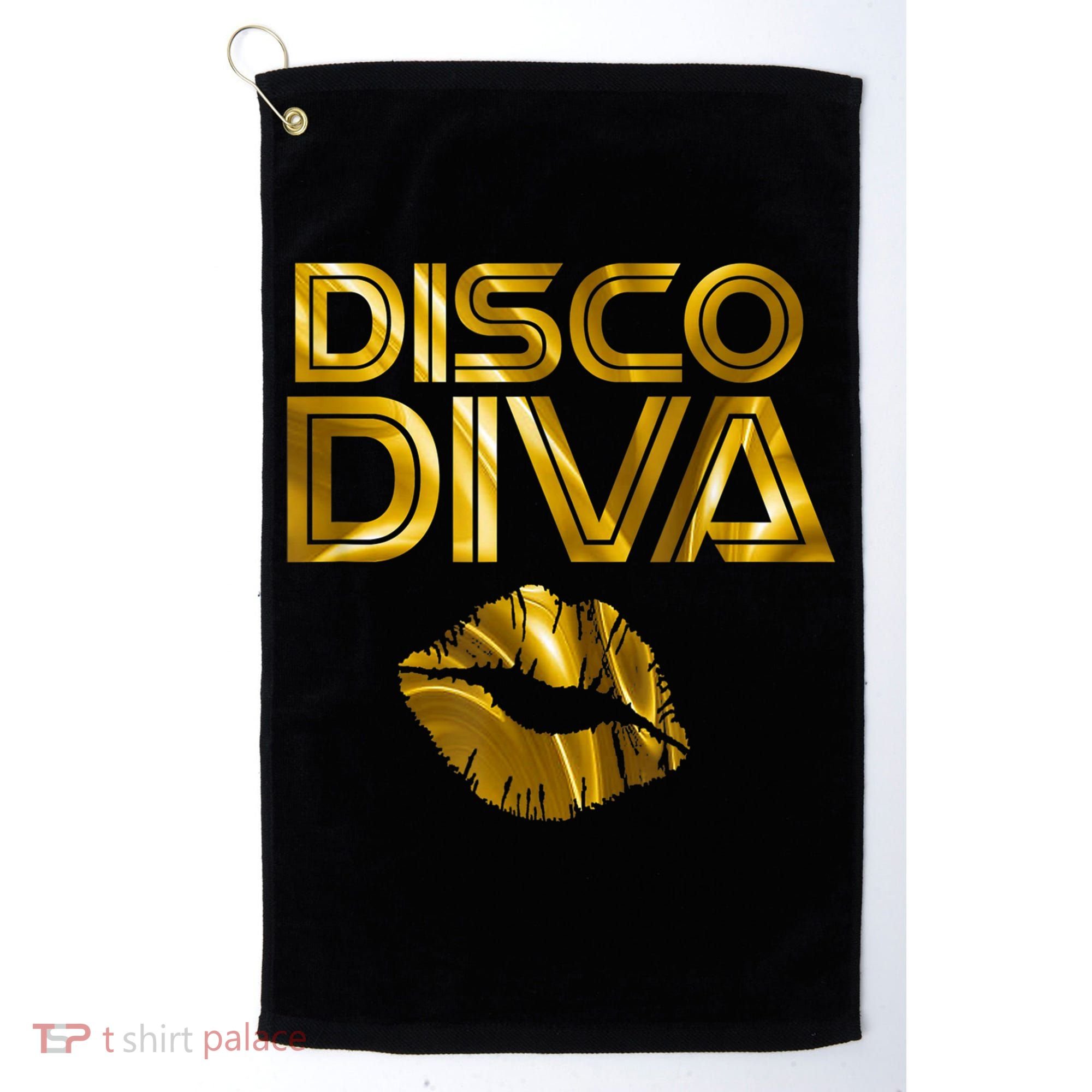 Disco Diva | 60s 70s 80s Costume Party Wear Outfit Tshirt Golf Towel