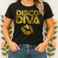 Disco Diva | 60s 70s 80s Costume Party Wear Outfit Tshirt Women's T-Shirt thumb 2