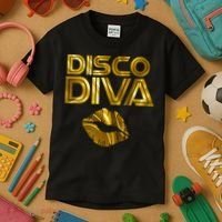 Disco Diva | 60s 70s 80s Costume Party Wear Outfit Tshirt Kids T-Shirt thumb 3