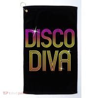 Disco Diva 70s 80s Party Dance Golf Towel thumb 0