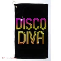 Disco Diva 70s 80s Party Dance Golf Towel thumb 0