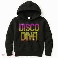 Disco Diva 70s 80s Party Dance Kids Hoodie thumb 0