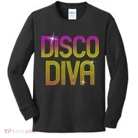 Disco Diva 70s 80s Party Dance Kids Long Sleeve Shirt thumb 0