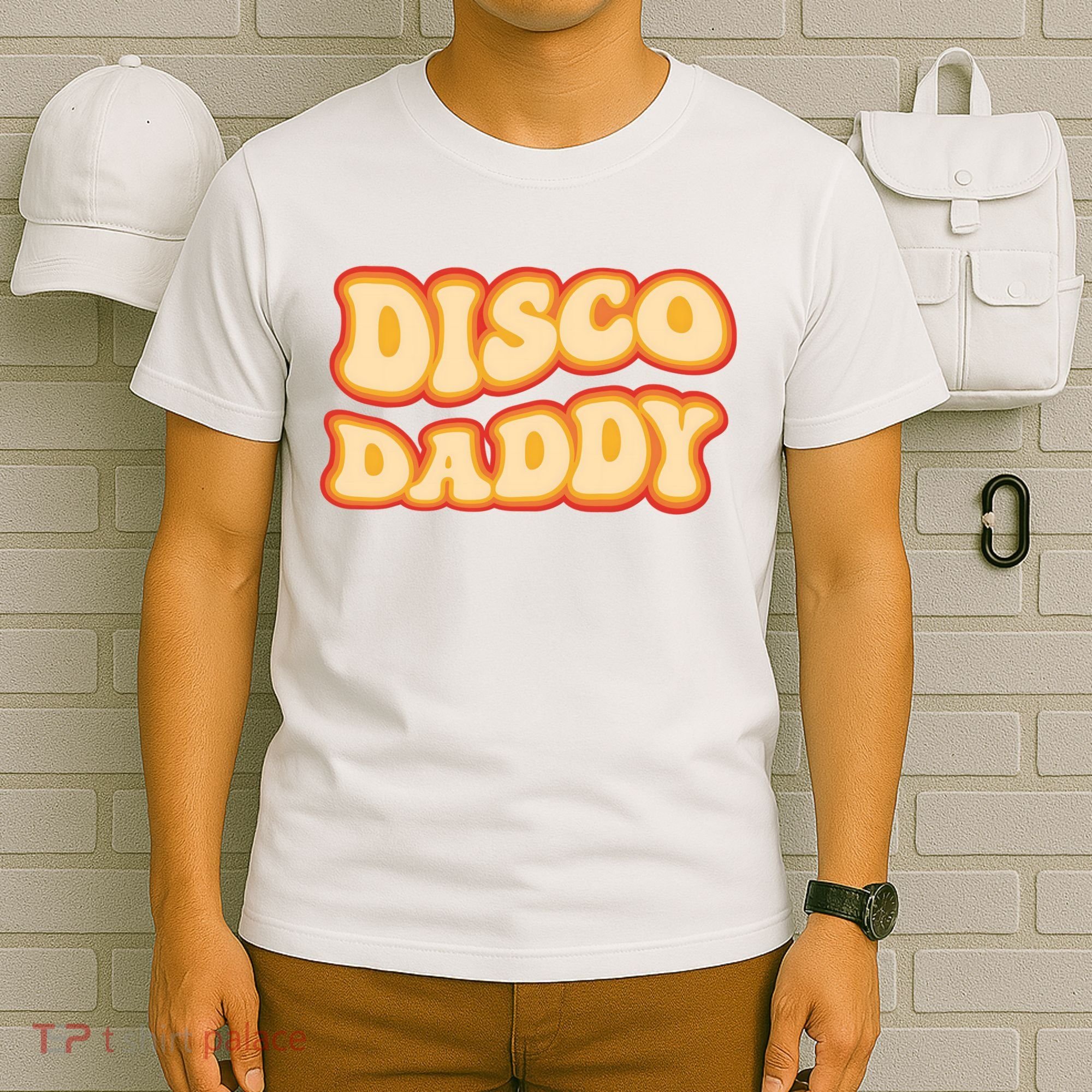 Disco Daddy 70s Dancing Party Retro Vintage Groovy T-Shirt