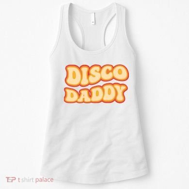 Disco Daddy 70s Dancing Party Retro Vintage Groovy Women's Tank Top