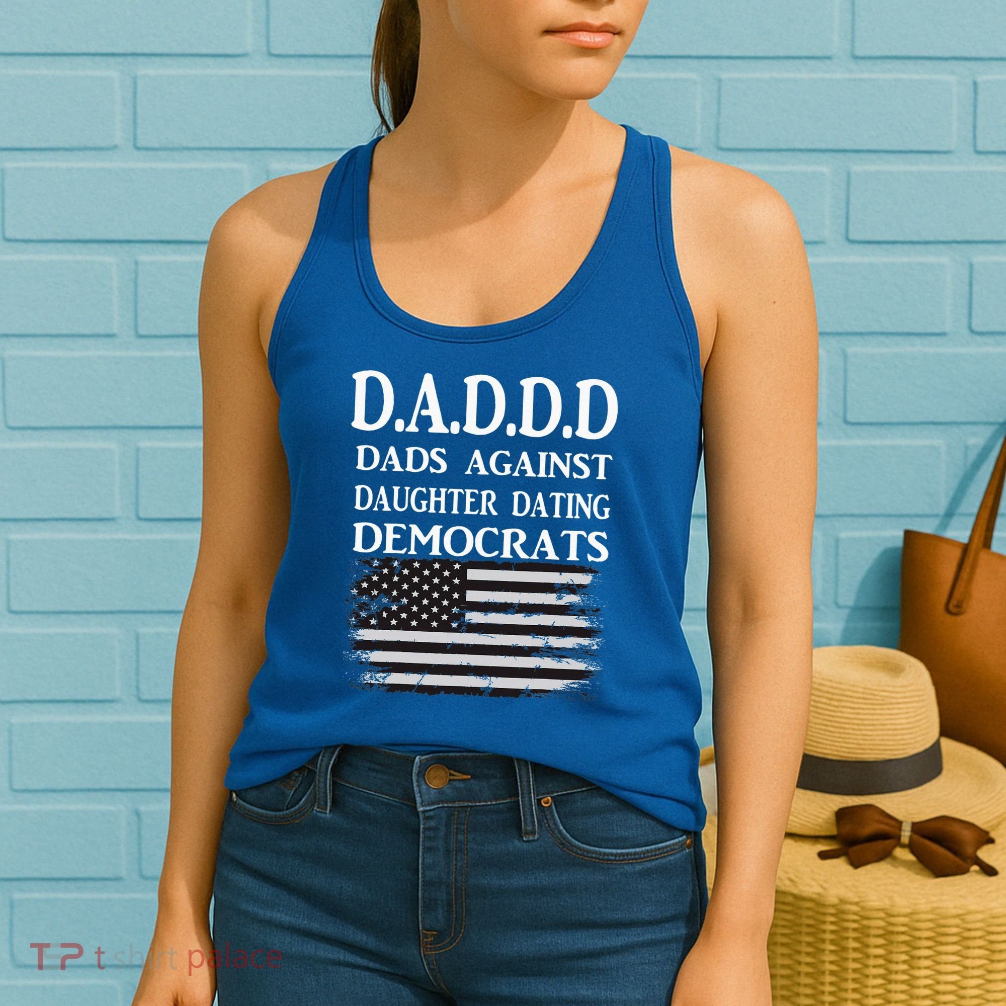 Daddd Dads Against Daughter Dating Democrats Women's Tank Top