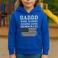 Daddd Dads Against Daughter Dating Democrats Kids Hoodie thumb 3