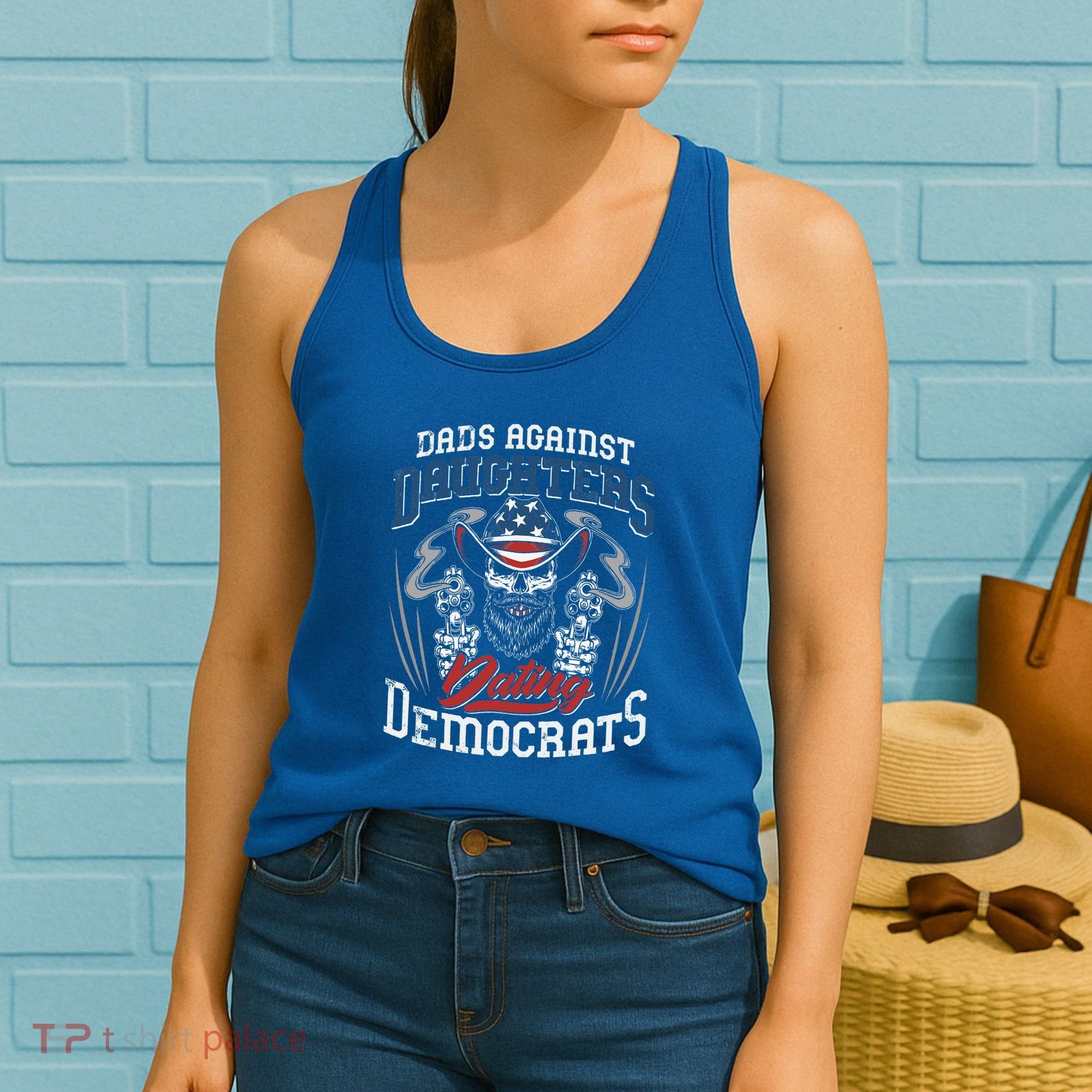 Daddd Dads Against Daughters Dating Democrats Women's Tank Top