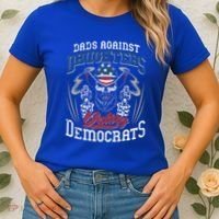 Daddd Dads Against Daughters Dating Democrats Women's T-Shirt thumb 2
