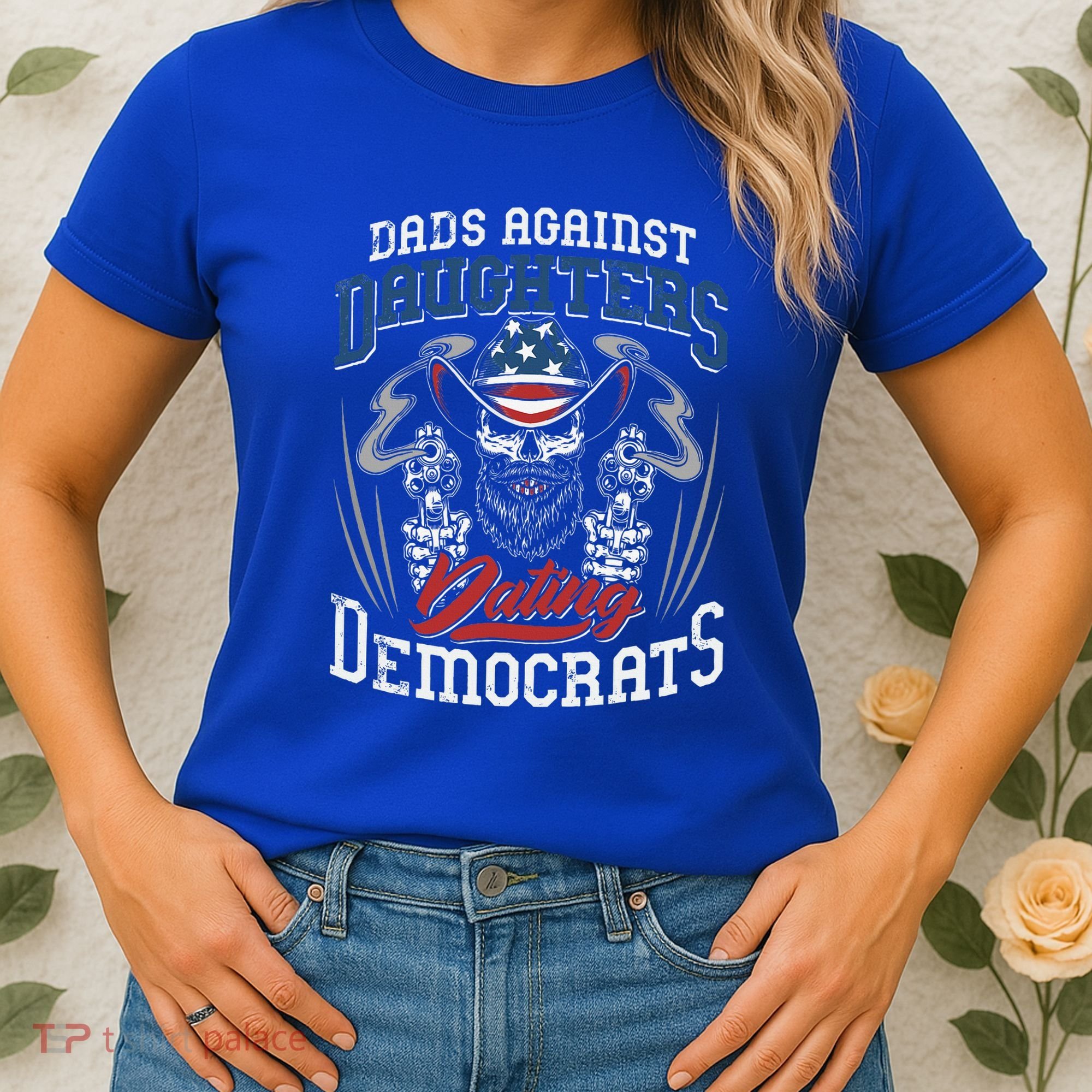 Daddd Dads Against Daughters Dating Democrats Women's T-Shirt