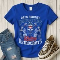 Daddd Dads Against Daughters Dating Democrats Women's T-Shirt thumb 3