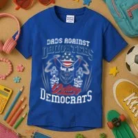 Daddd Dads Against Daughters Dating Democrats Kids T-Shirt thumb 3