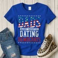 Daddd Dads Against Daughters Dating Democrats Women's T-Shirt thumb 3