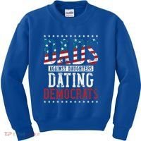 Daddd Dads Against Daughters Dating Democrats Kids Sweatshirt thumb 0