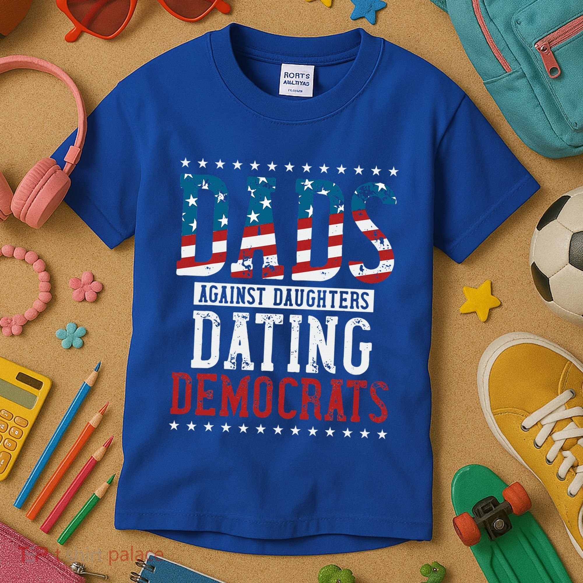 Daddd Dads Against Daughters Dating Democrats Kids T-Shirt