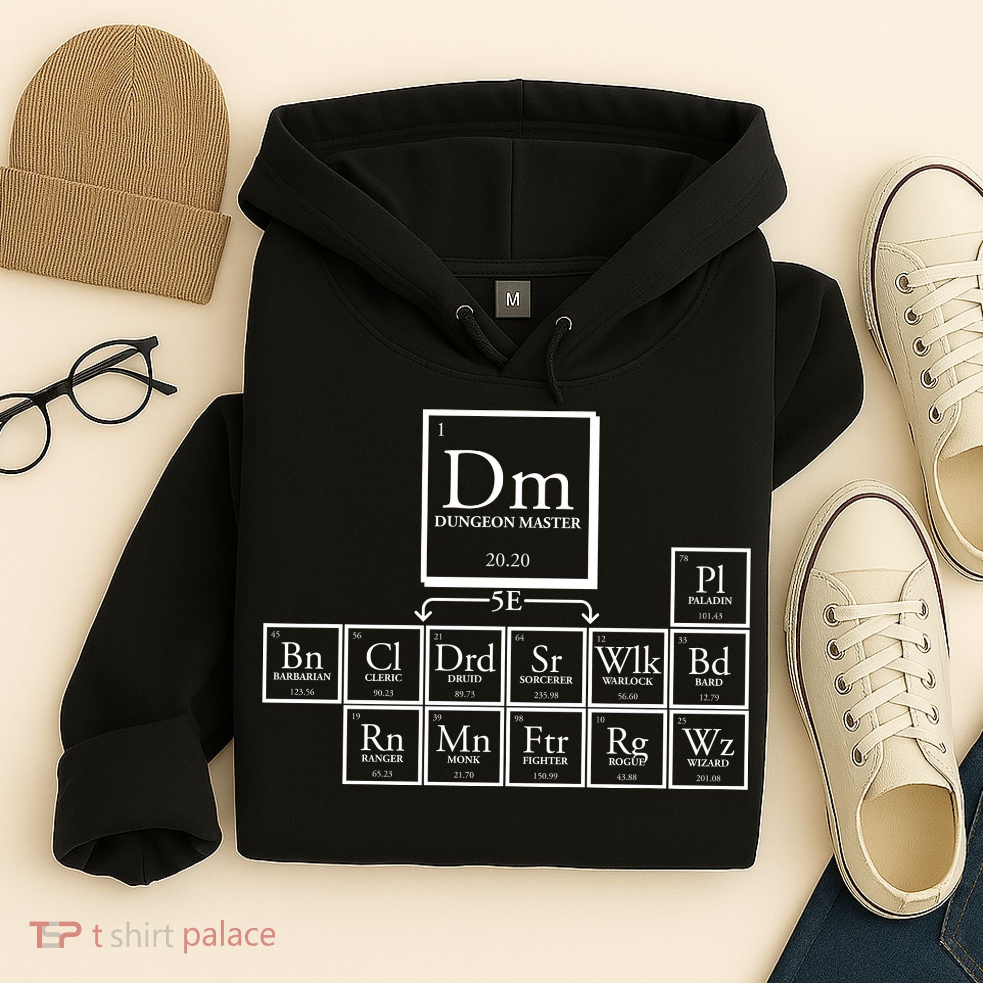 DnD Dungeon And Dragons Periodic Table Hoodie