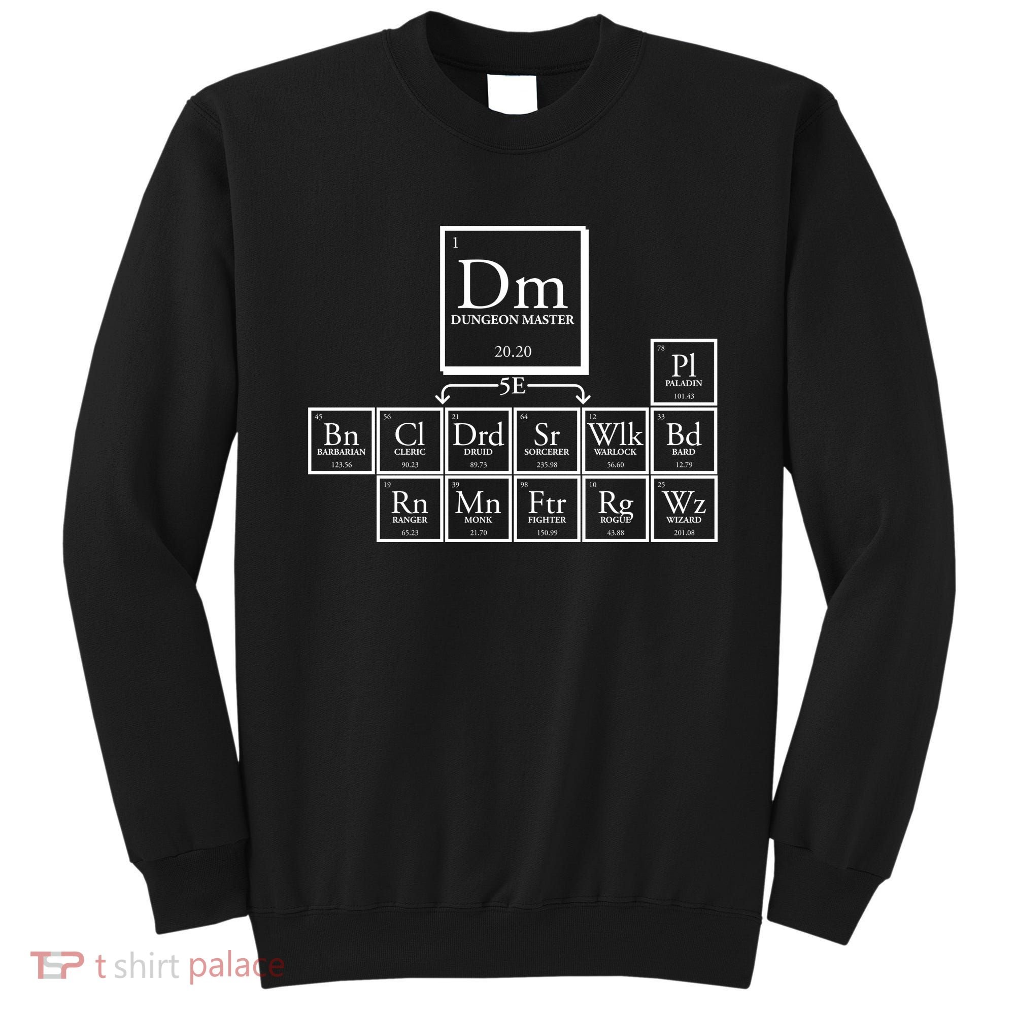 DnD Dungeon And Dragons Periodic Table Sweatshirt