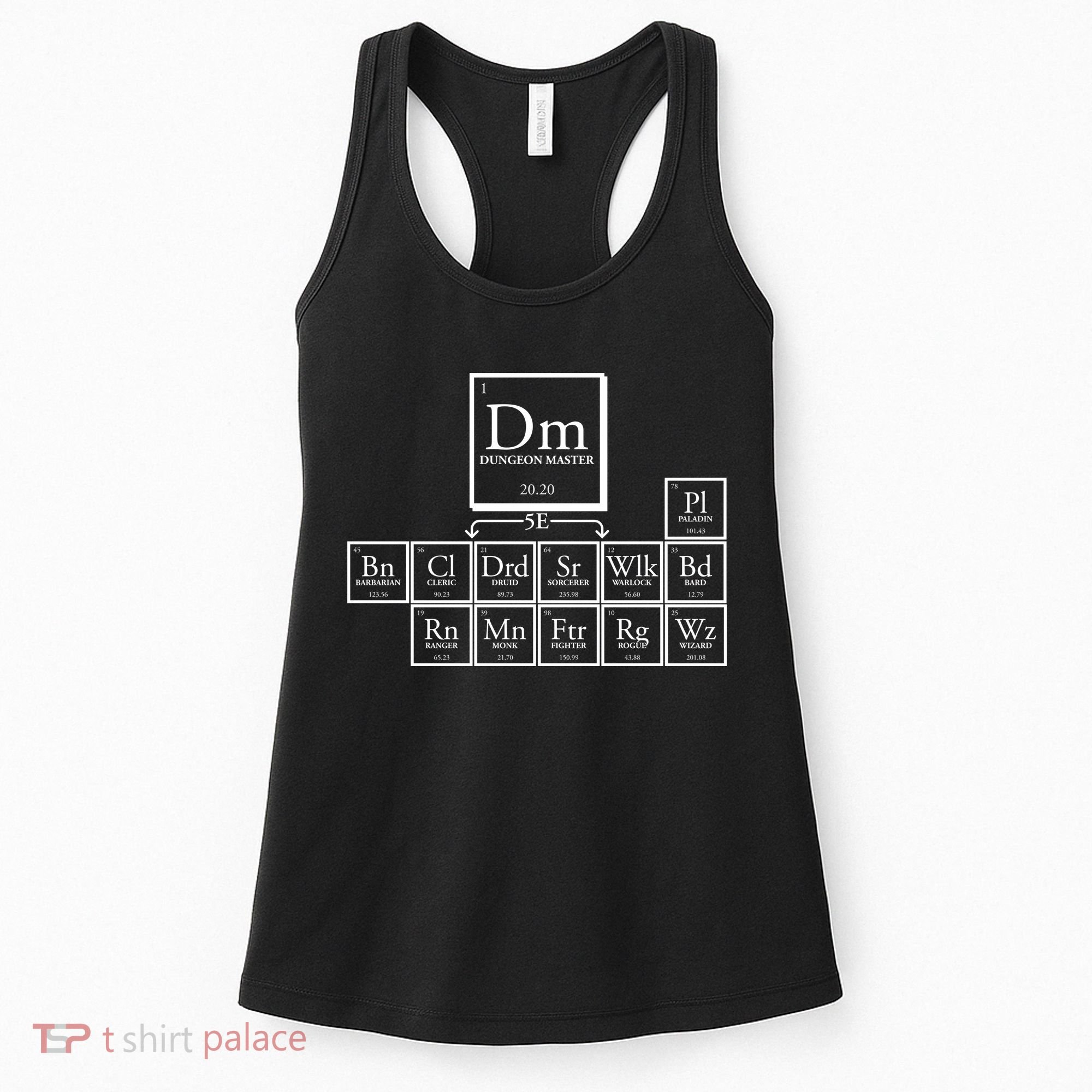 DnD Dungeon And Dragons Periodic Table Women's Tank Top