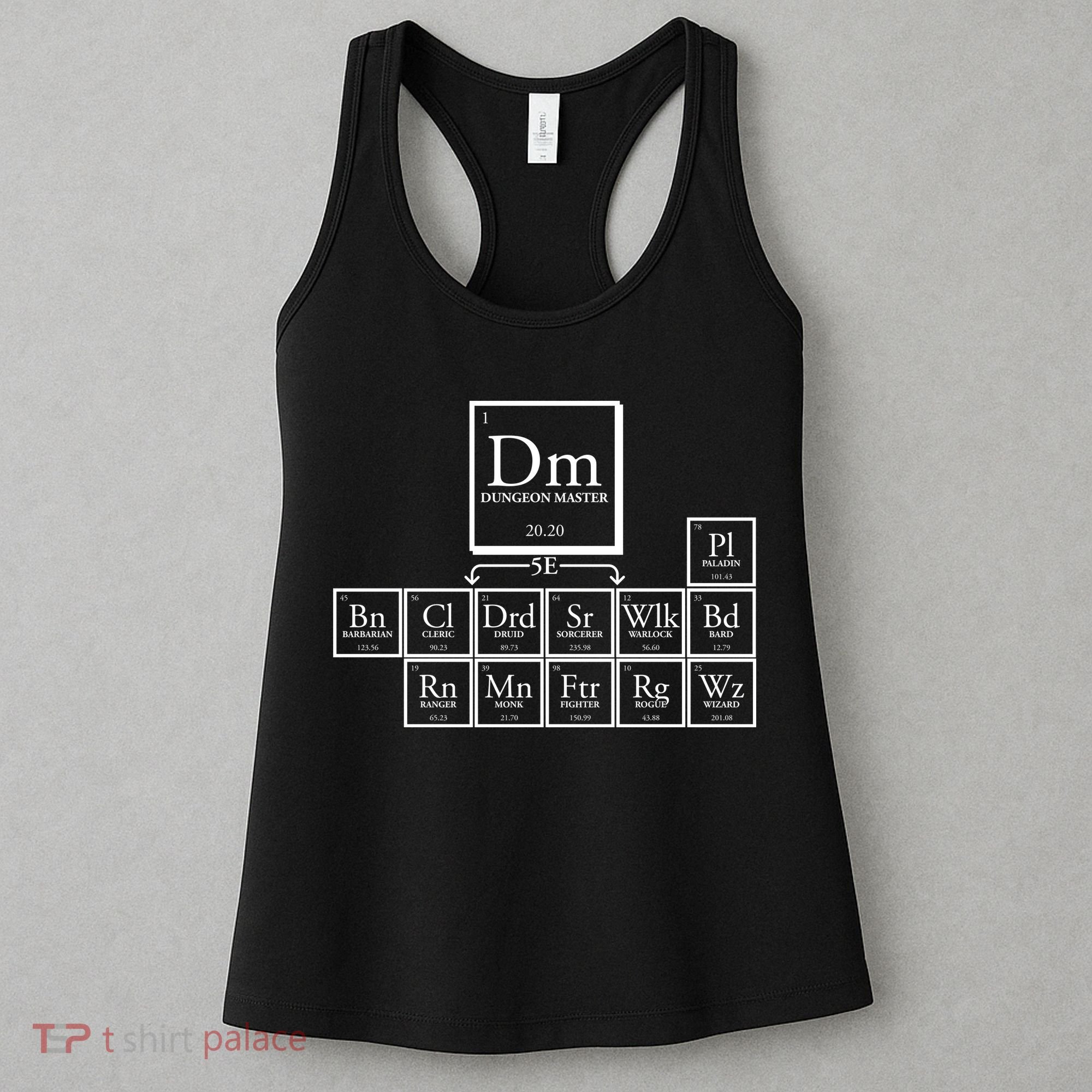 DnD Dungeon And Dragons Periodic Table Women's Tank Top