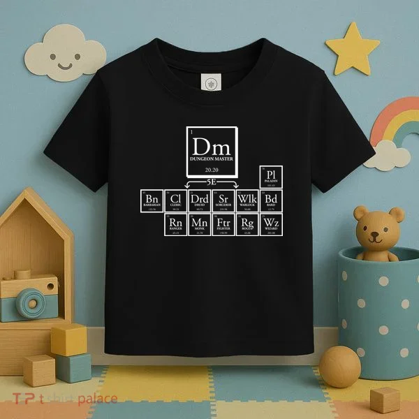 DnD Dungeon And Dragons Periodic Table Toddler T-Shirt