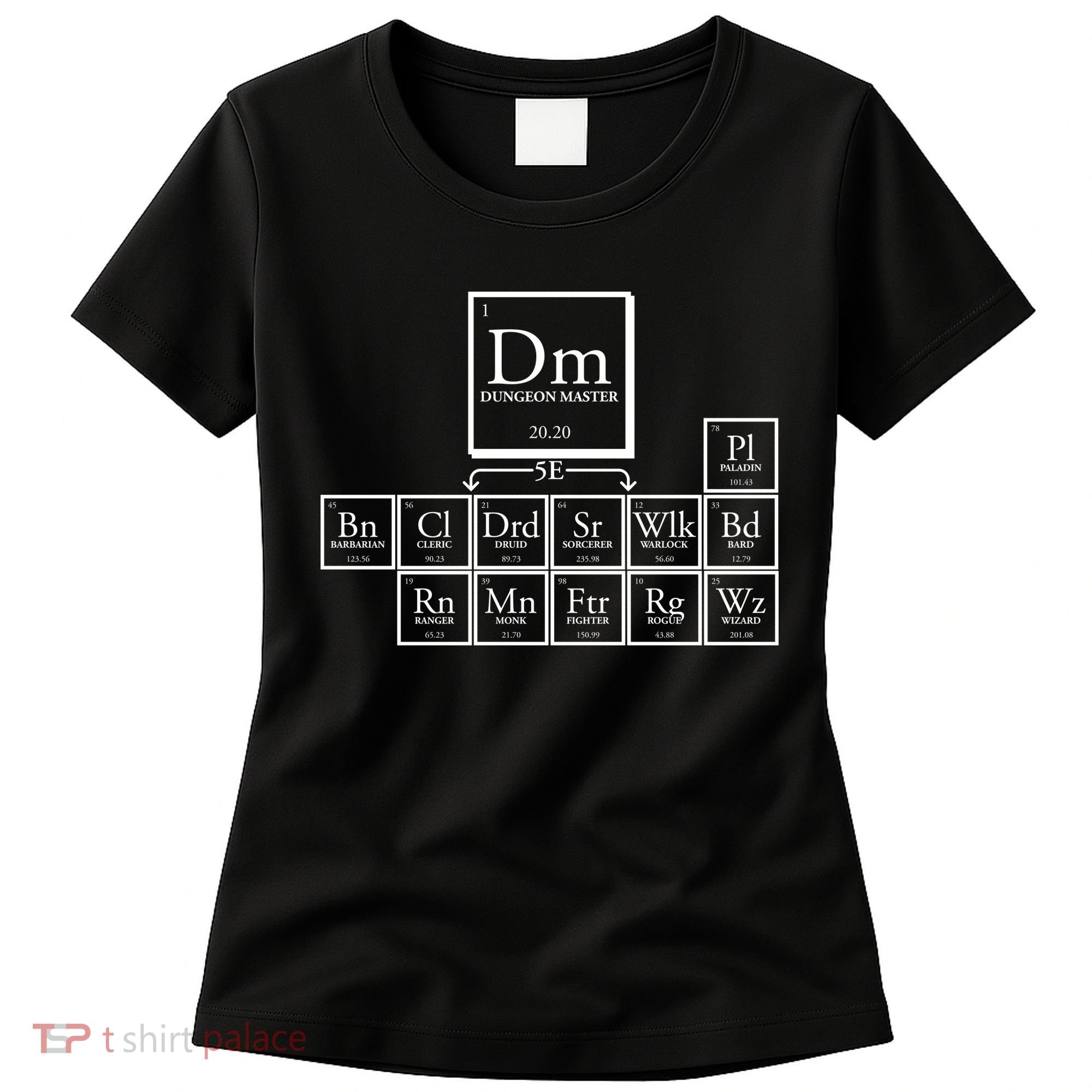 DnD Dungeon And Dragons Periodic Table Women's T-Shirt