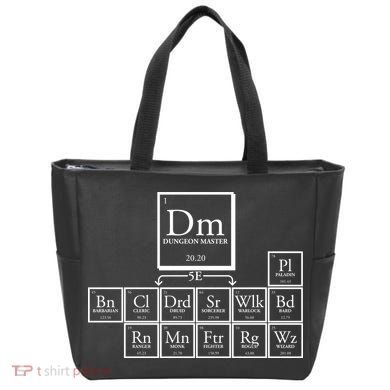 DnD Dungeon And Dragons Periodic Table Tote Bag