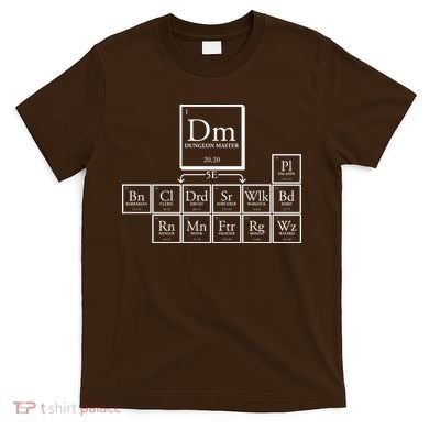 DnD Dungeon And Dragons Periodic Table T-Shirt