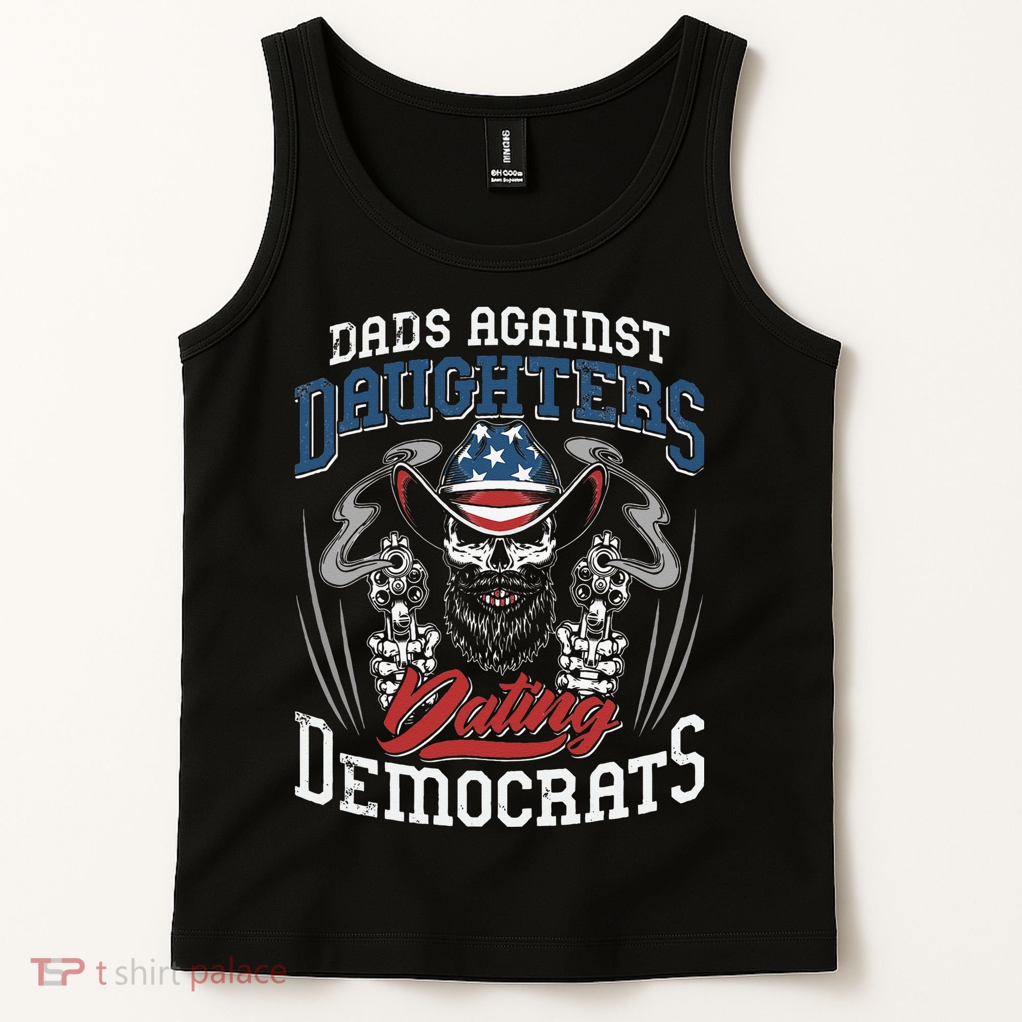 Daddd Dads Against Daughters Dating Democrats Funny Tank Top