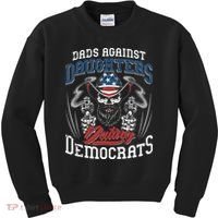 Daddd Dads Against Daughters Dating Democrats Funny Kids Sweatshirt thumb 0