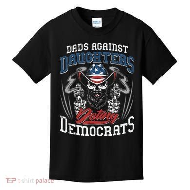 Daddd Dads Against Daughters Dating Democrats Funny Kids T-Shirt