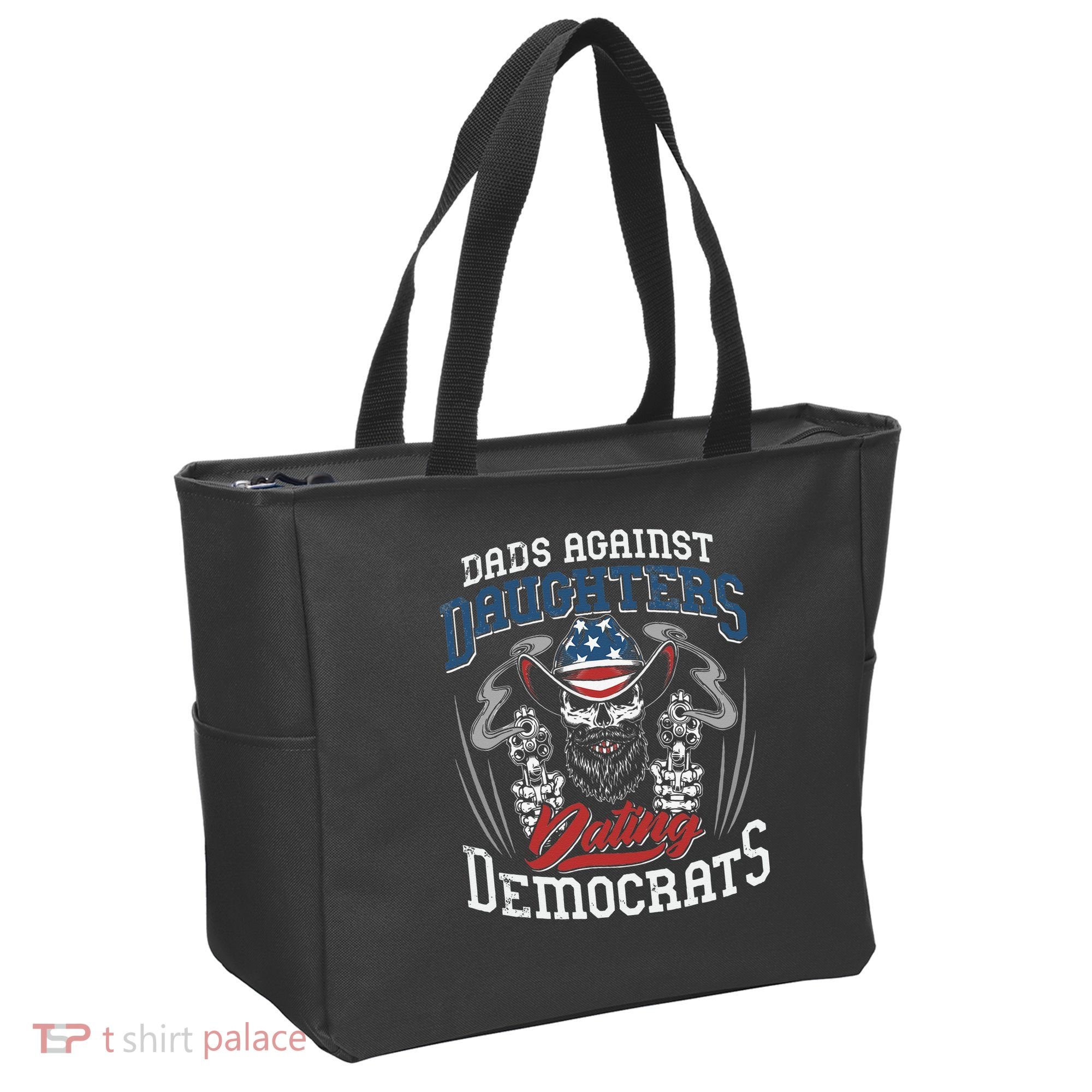 Daddd Dads Against Daughters Dating Democrats Funny Tote Bag