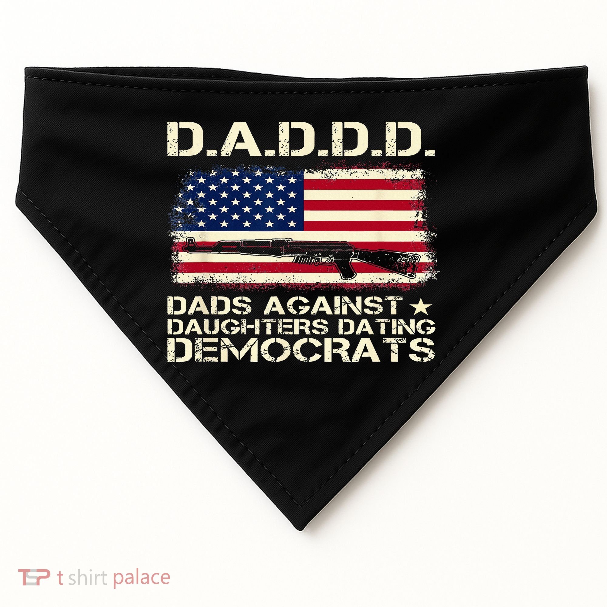 DADDD Dads Against Daughter Dating Democrats Father's Day USA-Made Doggie Bandana